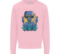 Un Alieno Che Fuma Erba Divertente Cultura Della Droga Uomo Felpa