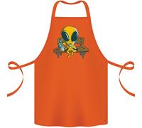 Un Alieno Mangiare Magico Funghi Lsd Cotone Grembiule 100% Biologico