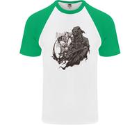 Un Altro Giorno Un Altro Dollaro Grim Reaper Maglietta Baseball S/S Da Uomo