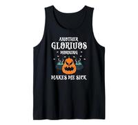 Un Altro Mattino Mi Fa Star Male Umorismo Halloween Canotta