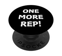 Un altro rep! Design per allenamento con testo bianco audace PopSockets PopGrip Adesivo