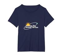 Un Altro Viaggio Intorno al Sole Regalo di Compleanno per Gli Uomini Maglietta, Donna Plus-Size, Navy, 1X