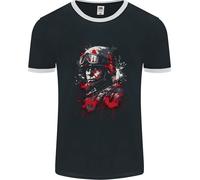 Un American Soldier USA Militare Marine Uomo Ringer Fotl