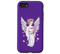 Un angelo contemplativo tiene un cuore tra le mani 1 - Fan Fun Custodia per iPhone SE (2020) / 7 / 8