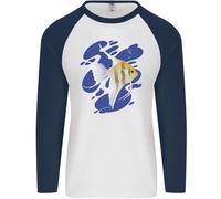 Un Angelo Pesce Nel Oceano Uomo L/S Baseball T-Shirt