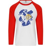 Un Angelo Pesce Nel Oceano Uomo L/S Baseball T-Shirt