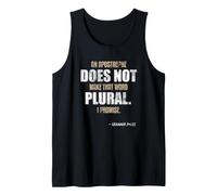 Un apostrofo Non Rende la Parola Grammatica Inglese plurale Canotta