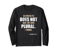 Un apostrofo Non Rende la Parola Grammatica Inglese plurale Maglia a Manica