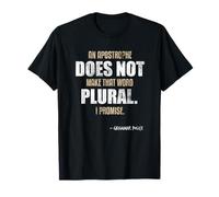 Un apostrofo Non Rende la Parola Grammatica Inglese plurale Maglietta