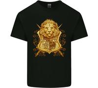 Un Araldico Leone Scudo Stemma T-Shirt Ragazzi Ragazze