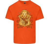 Un Araldico Leone Scudo Stemma Uomo Cotone T-Shirt
