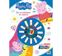 Un arcobaleno di colori! Peppa Pig. Il mio album pastello. Ediz. a colori. Con 12 pastelli a cera