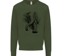 Un Astratto Elefante Ambiente Uomo Felpa Maglione