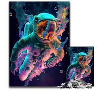 Un astronauta sta volando puzzle da 1000 pezzi puzzle difficili per adulti perfetti per adolescenti rompicapo per creare legami familiari e regalo fai da te per la casa 1000 pezzi (38x26 cm)