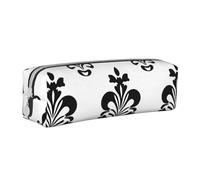 Un astuccio cilindrico portatile dal design speciale con cerniera in pelle per cosmetici, bianco, Taglia unica, Zaino Scuola