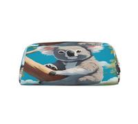 Un astuccio Happy Koala in PVC, piccolo e semplice, grande capacità, può ospitare 30 penne, fodera imbottita per fornire una protezione sicura per gli oggetti