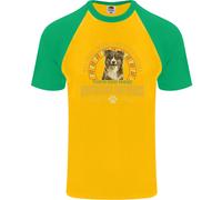 Un Australiano Pastore Cane Uomo S/S Baseball T-Shirt