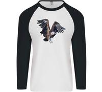 Un Avvoltoio Illustrazione Birds Of Prey Uomo L/S Baseball T-Shirt