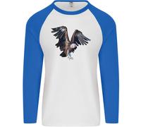 Un Avvoltoio Illustrazione Birds Of Prey Uomo L/S Baseball T-Shirt