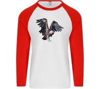 Un Avvoltoio Illustrazione Birds Of Prey Uomo L/S Baseball T-Shirt