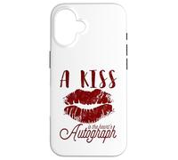 Un bacio è l'autografo del cuore Custodia per iPhone 16