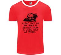 Un Bad Day On My Moto Motociclista Uomo Ringer Fotl