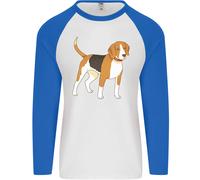 Un Beagle Piccolo Profumo Hound Dog Uomo L/S Baseball T-Shirt