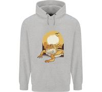 Un Bearded Dragon Nel Deserto Sole Uomo Felpa