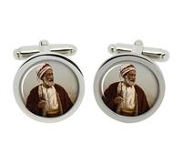 Un Beduino Sceicco Gemelli IN Cromo Scatola