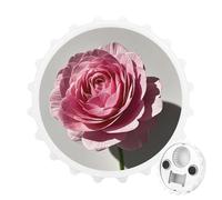 Un bellissimo apribottiglie magnetico a forma di fiore, strumento da cucina salvaspazio, divertente apribottiglie e magnete per frigorifero, per campeggio, viaggi, campeggio, stile bianco