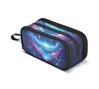 Un bellissimo astuccio con mondo sottomarino, grande capacità, per ragazzi e ragazze, astuccio a 3 scomparti, per studenti, cancelleria, pennarelli, per scuola, ufficio, lavoro, Un bellissimo mondo