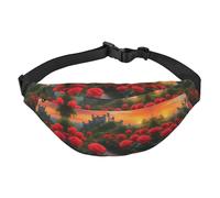 Un bellissimo castello grande alla moda borsa a tracolla da viaggio casual per ragazzi, adatto per sport, corsa, ciclismo, viaggi, pesca