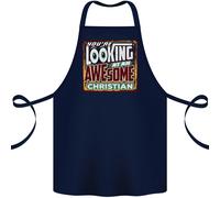 Un Bellissimo Cristianità Cristianesimo Cotone Grembiule 100% Biologico