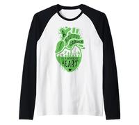 Un Bellissimo Giardino è un'opera di Un Cuore anatomico Amante delle Piante Maglia con Maniche Raglan