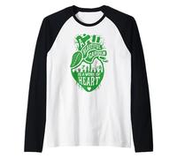 Un Bellissimo Giardino è un'opera di Un Cuore anatomico Amante delle Piante Maglia con Maniche Raglan