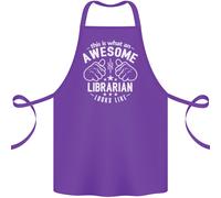 Un Bellissimo Librarian Guarda Come Cotone Grembiule 100% Biologico