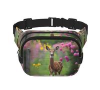 Un bellissimo marsupio multifunzione con stampa di cervi, unisex, alla moda, borsa messenger, borsa da viaggio e sport