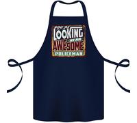 Un Bellissimo Poliziotto Cotone Grembiule 100% Biologico