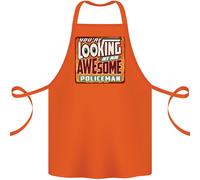 Un Bellissimo Poliziotto Cotone Grembiule 100% Biologico