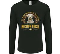 Un Bichon Frise Cane Uomo Maniche
