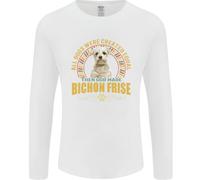 Un Bichon Frise Cane Uomo Maniche