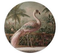 Un bird esotico appollaiato su un divano in rattan bianco Puzzle Per Adulti || 1000pcs (67.5x67.5cm) Puzzle Giochi EduGattoivi,decorazioni Per La Casa