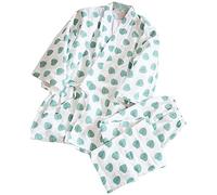 un-brand Completo da Pigiama Kimono Giapponese da Donna in Puro Cotone Taglia M A1
