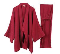 un-brand Kimono giapponese da uomo casual casual pigiama da notte, Colore 40-XL, XL