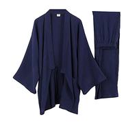 un-brand Kimono giapponese da uomo casual casual pigiama da notte, Colore 63-XXL, XXL