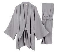 un-brand Kimono giapponese da uomo casual casual pigiama da notte, Colore 64-XXL, XXL