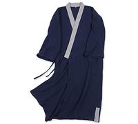 un-brand Kimono Giapponese da Uomo Vestaglia Plus Size Abbigliamento Zen Abbigliamento taoista (Taglia L, D6)
