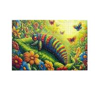 Un bruco in un giardino soleggiato 1000 pezzi puzzle per adulti puzzle in legno per adulti regali decorazione della casa