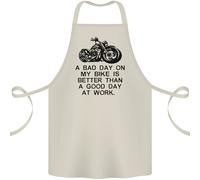 Un Brutto Giorno Sulla Mia Moto Biker Grembiule In Cotone 100% Biologico