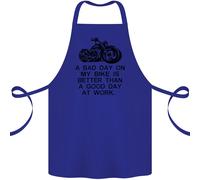 Un Brutto Giorno Sulla Mia Moto Biker Grembiule In Cotone 100% Biologico